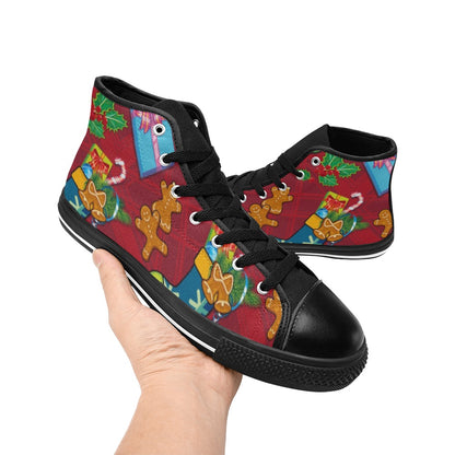 Christmas - Women's High Top Canvas Shoes