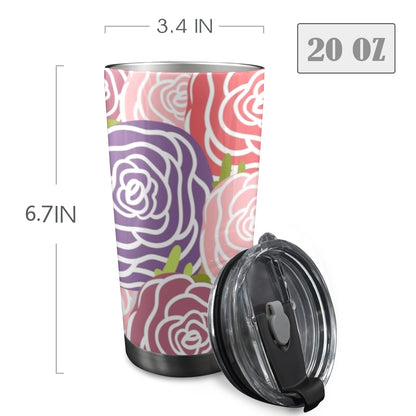 Abstract Roses - 20oz Travel Mug / Tumbler