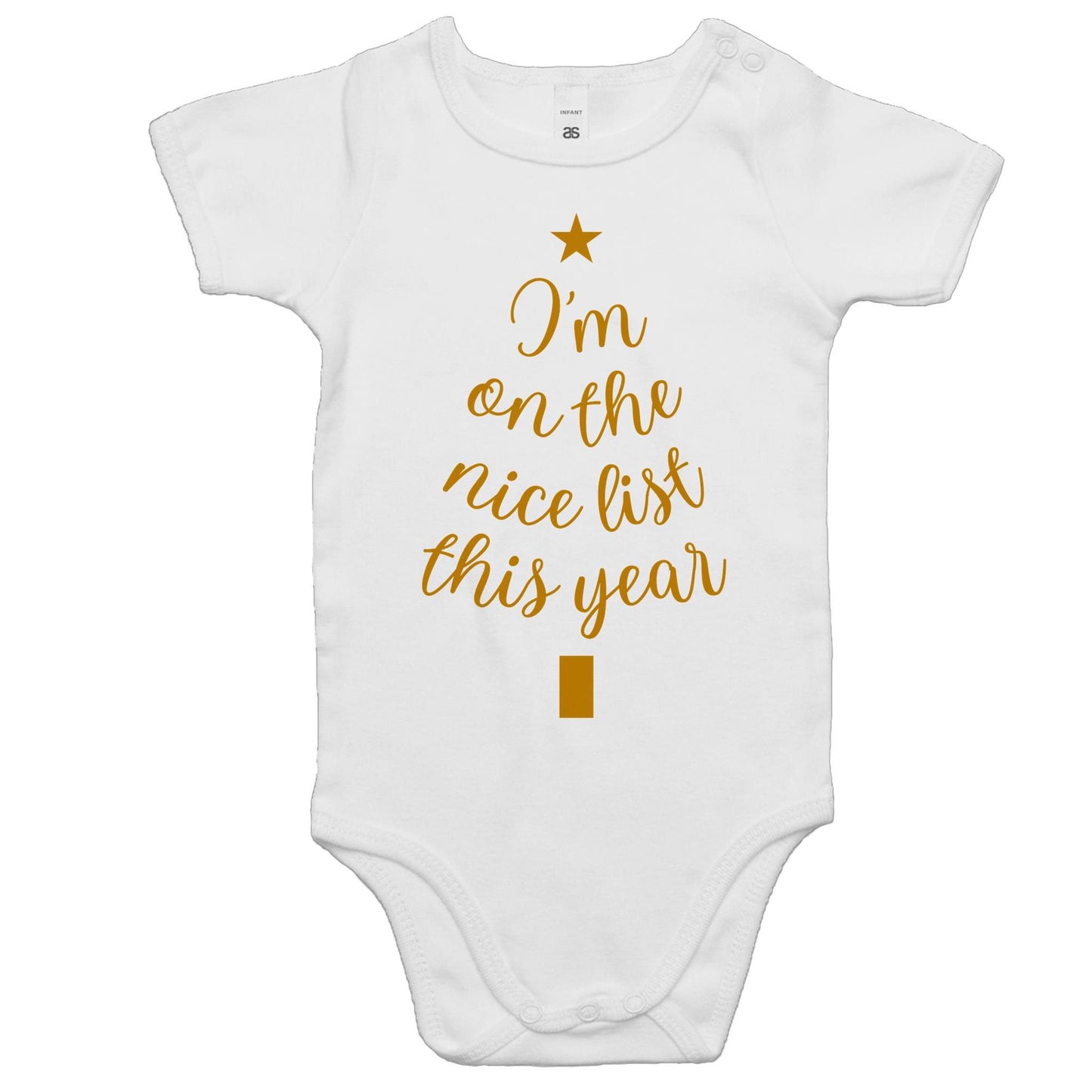 I'm On The Nice List This Year, Christmas - Baby Bodysuit