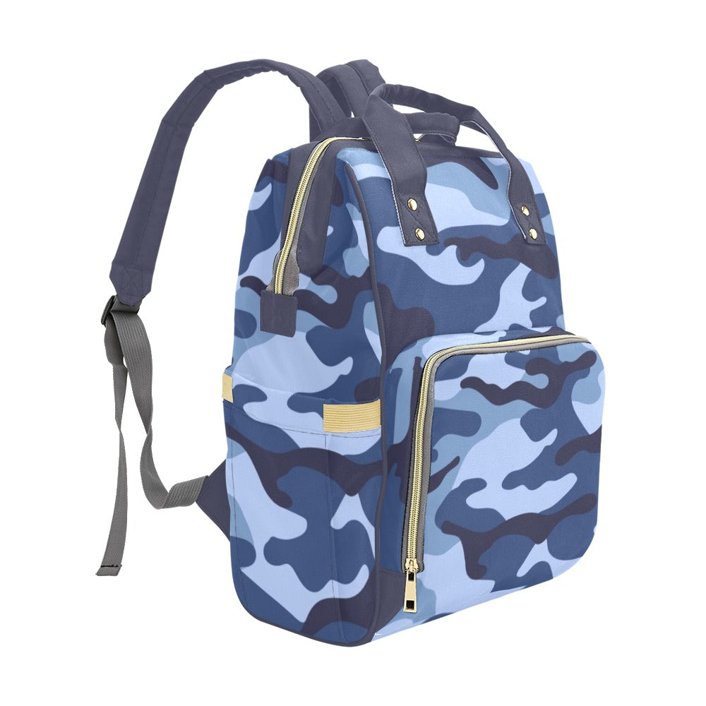 Blue Camouflage - Multifunction Backpack Multifunction Backpack Printed Offshore