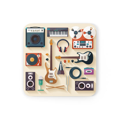 Music Time - Corkwood Coaster Set Coaster