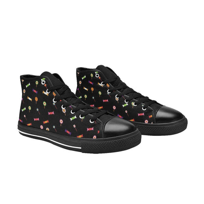 Candy - Men's High Top Canvas Shoes