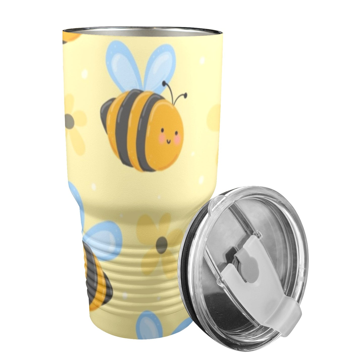 Bright Bees - 30oz Insulated Stainless Steel Mobile Tumbler