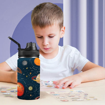 Galaxy - Kids Water Bottle with Chug Lid (12 oz) Kids Water Bottle with Chug Lid Printed Offshore Space