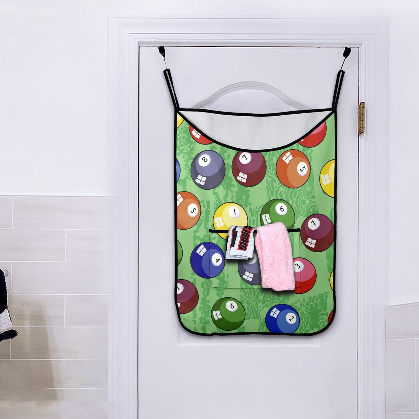 Pool Balls - Hanging Laundry Bag