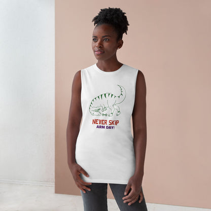 Never Skip Arm Day - Unisex Barnard Tank