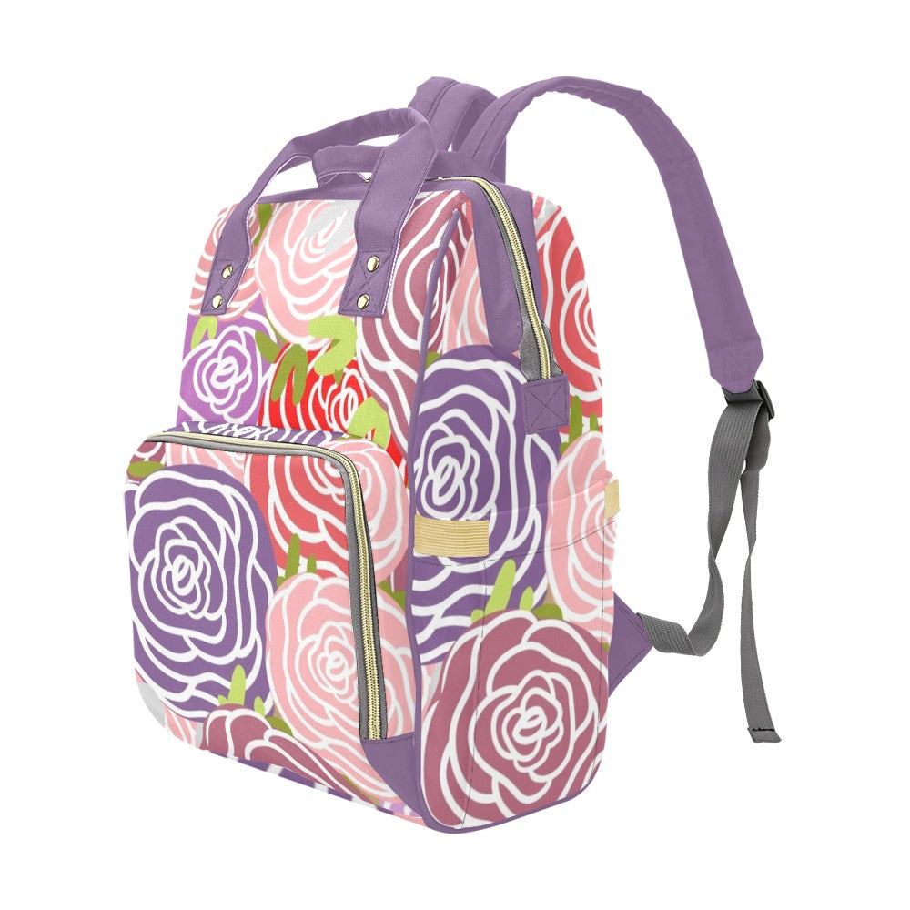 Abstract Roses - Multifunction Backpack Multifunction Backpack Plants