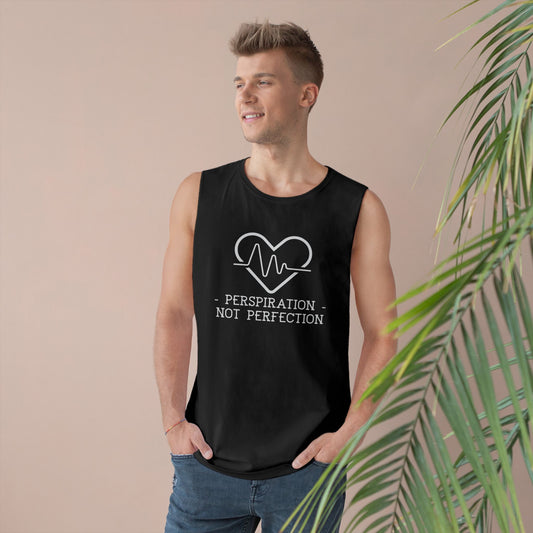 Perspiration Not Perfection - Unisex Barnard Tank