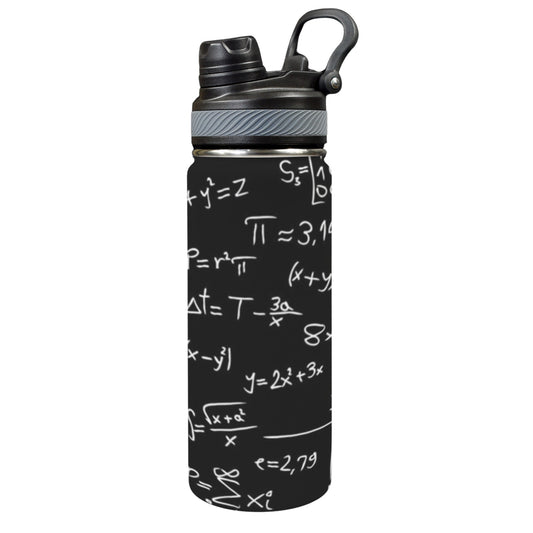 Equations - Insulated Water Bottle with Dual-Use Lid (18oz) Insulated Water Bottle with Dual-Use Lid (18oz) Maths Printed Offshore Science