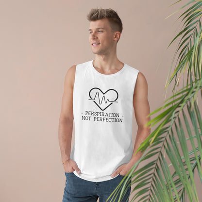 Perspiration Not Perfection - Unisex Barnard Tank