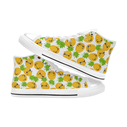 Cool Pineapples - Men's High Top Canvas Shoes