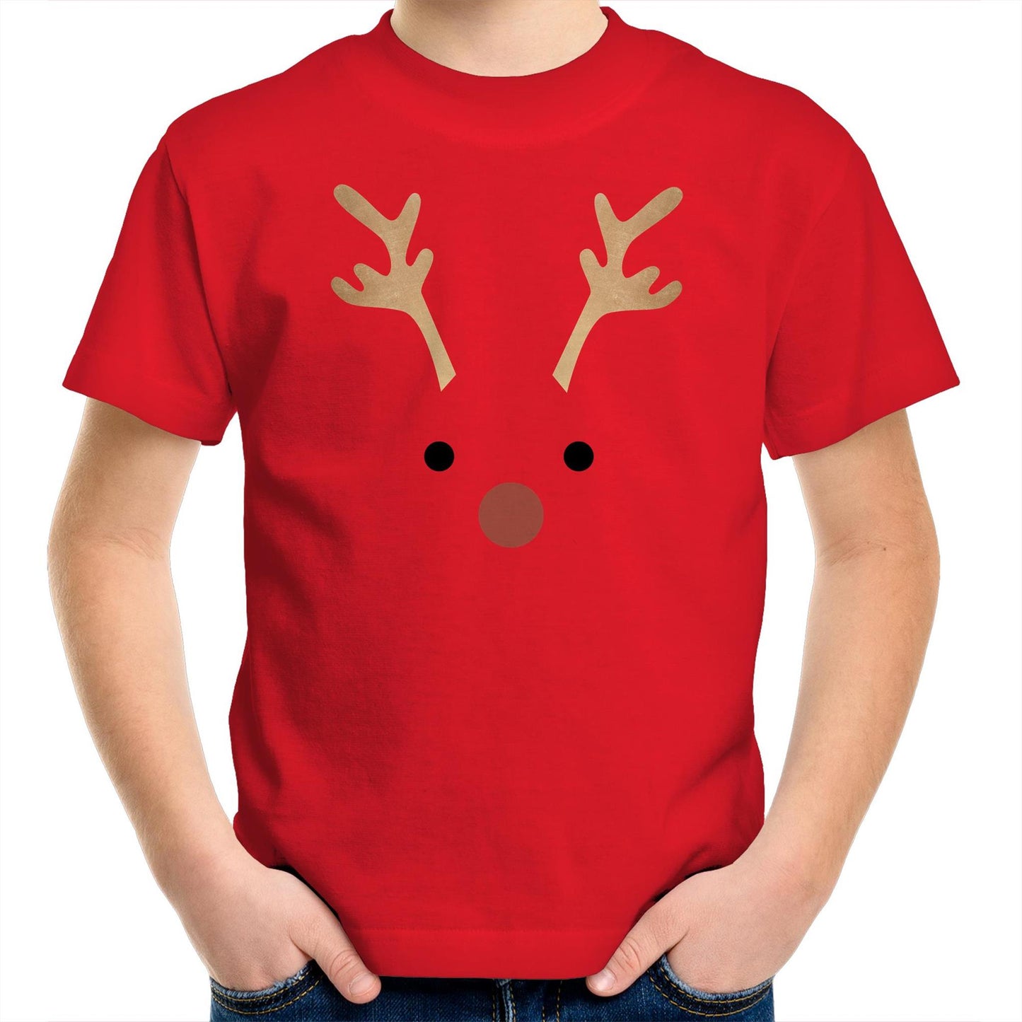 Red Nose Reindeer - Kids Youth T-Shirt