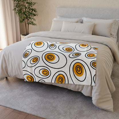 Abstract Eggs - Soft Polyester Blanket 30'' × 40'' Blanket Food
