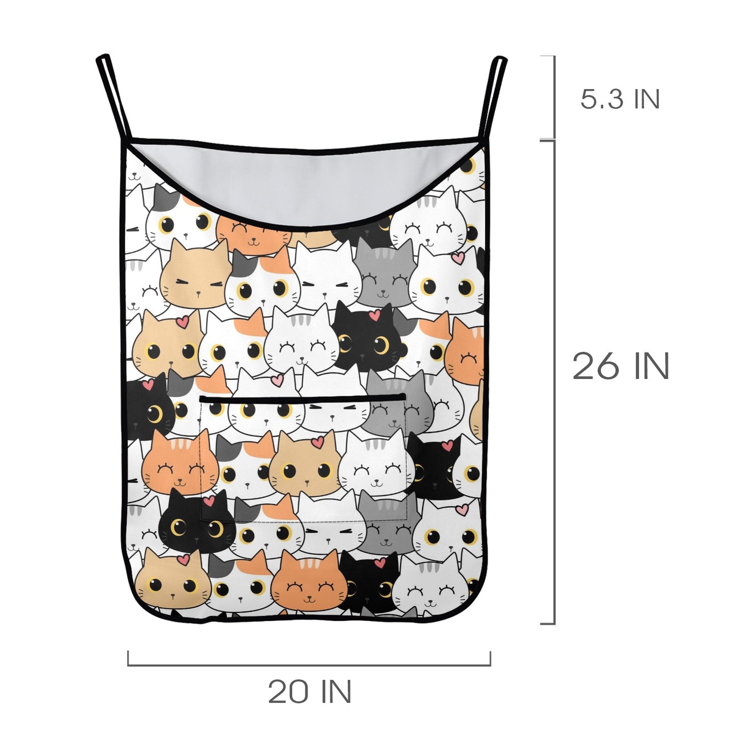 Cute Cartoon Cats - Hanging Laundry Bag