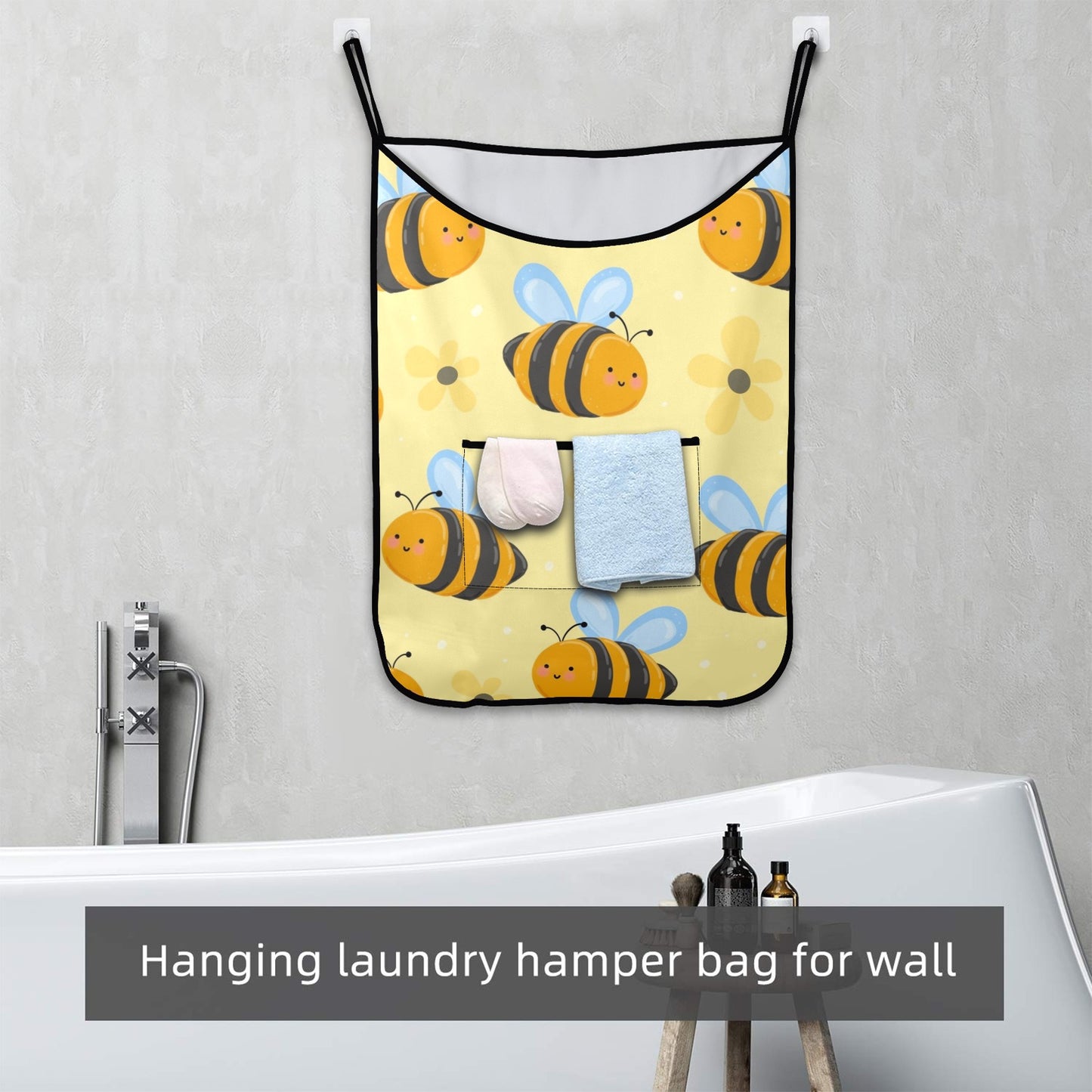 Bright Bees - Hanging Laundry Bag