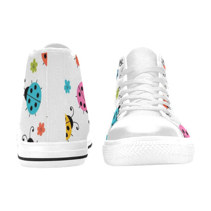 Ladybugs - Kids' High Top Canvas Shoes