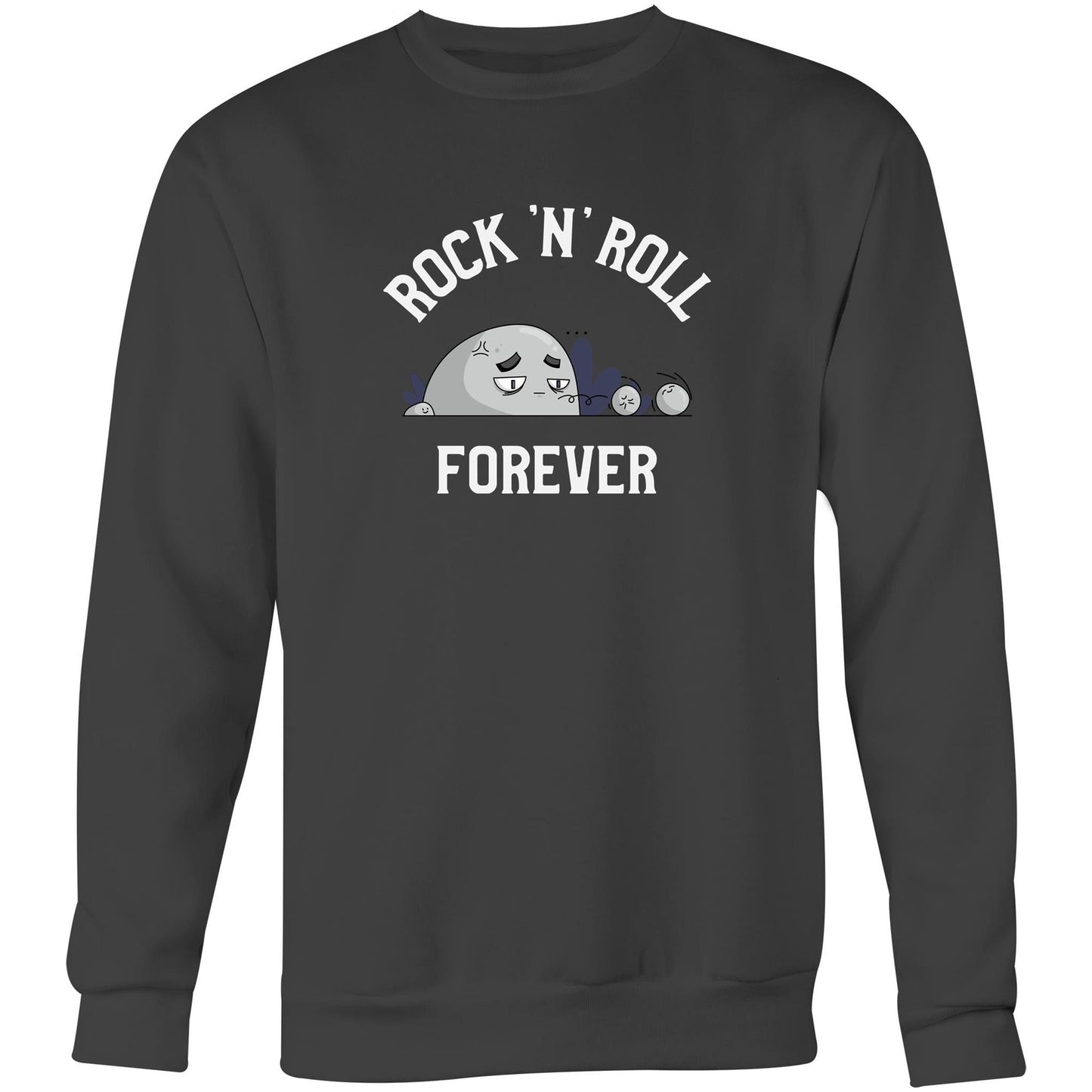 Rock 'N' Roll Forever - Crew Sweatshirt Coal Sweatshirt Music