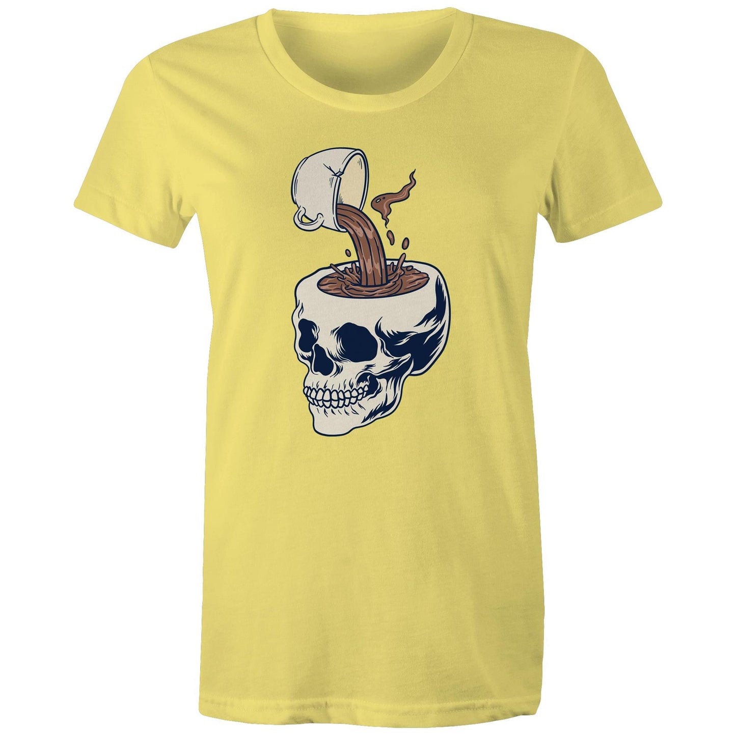 Coffee Skull - Womens T-shirt