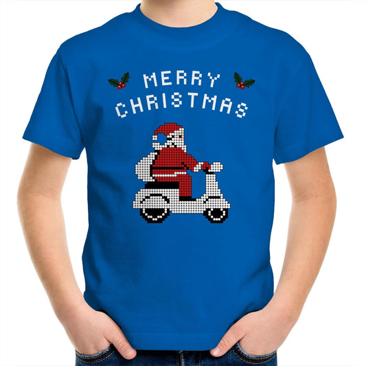 Scooter Santa - Kids Youth T-Shirt