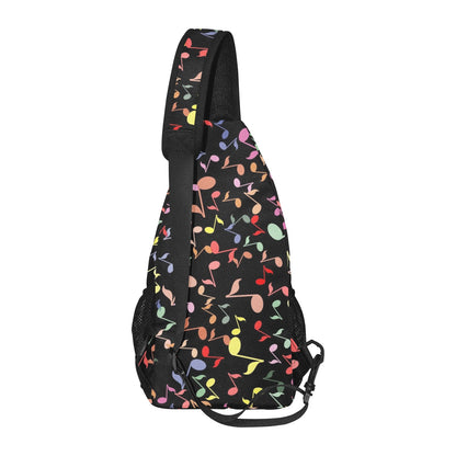 Quavers, Music Notes - Chest Bag With Full Print