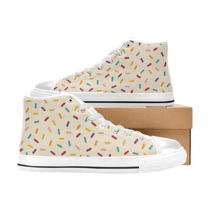 Sprinkles - Women's High Top Canvas Shoes