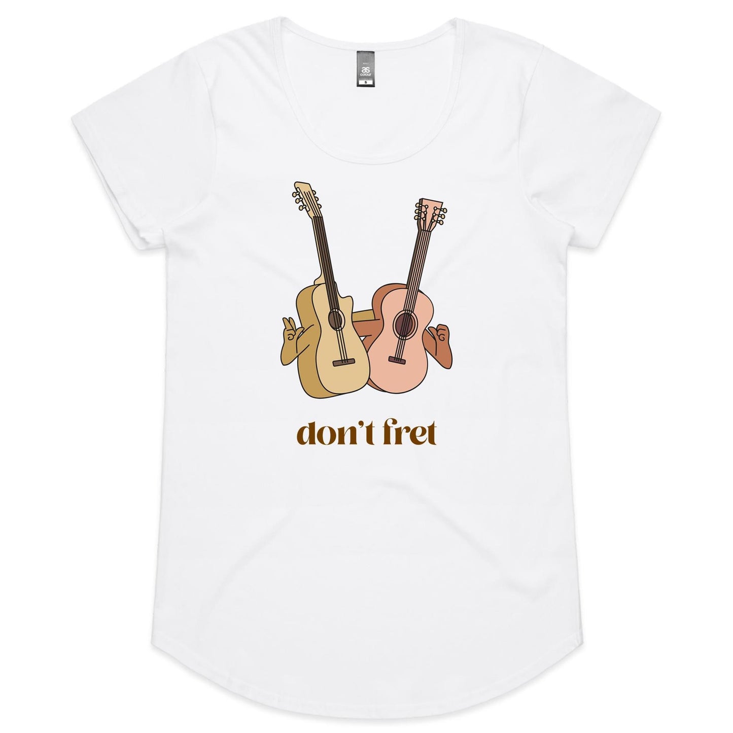 Don't Fret, Guitars - Womens Scoop Neck T-Shirt