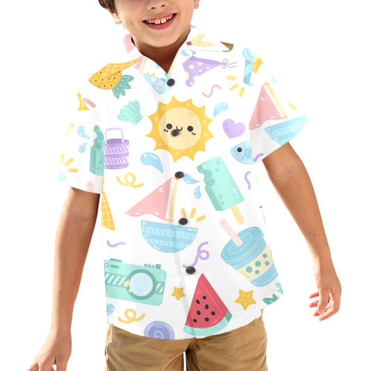 Summer Fun - Junior Boys Hawaiian Shirt