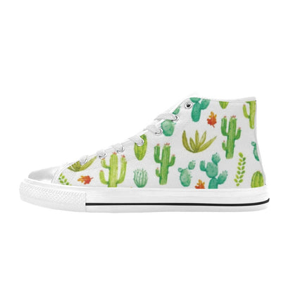 Cactus - Women's High Top Canvas Shoes