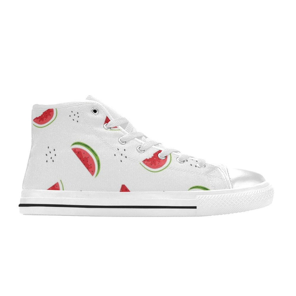 Watermelon - Women's High Top Canvas Shoes