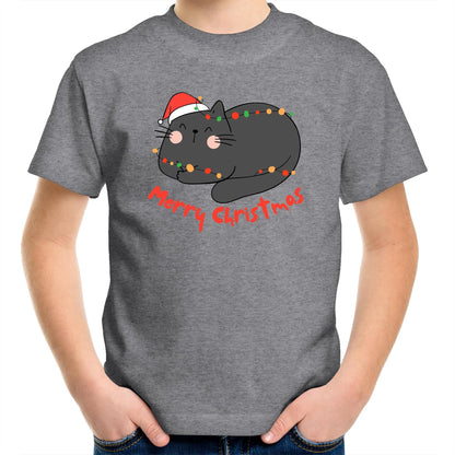 Cat Merry Christmas - Kids Youth T-Shirt