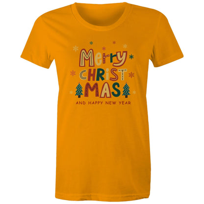 Merry Christmas And Happy New Year - Womens T-shirt