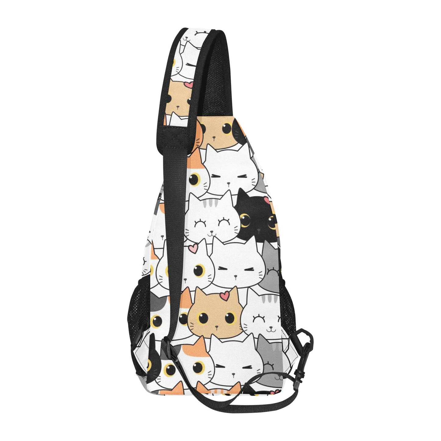 Cute Cartoon Cats - Chest Bag With Full Print