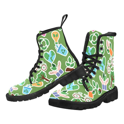 Earth Stickers - Martin Boots for Men (Black)