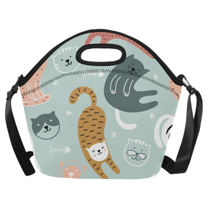 Cat Stretch - Neoprene Lunch Bag/Large