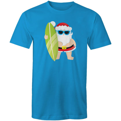 Surfing Santa - Mens T-Shirt