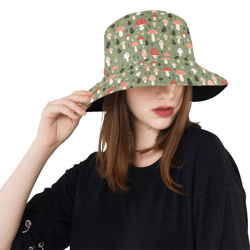 Mushroom Garden - Womens Bucket Hat