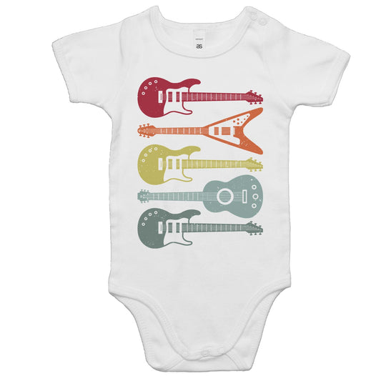 Retro Guitars - Baby Bodysuit