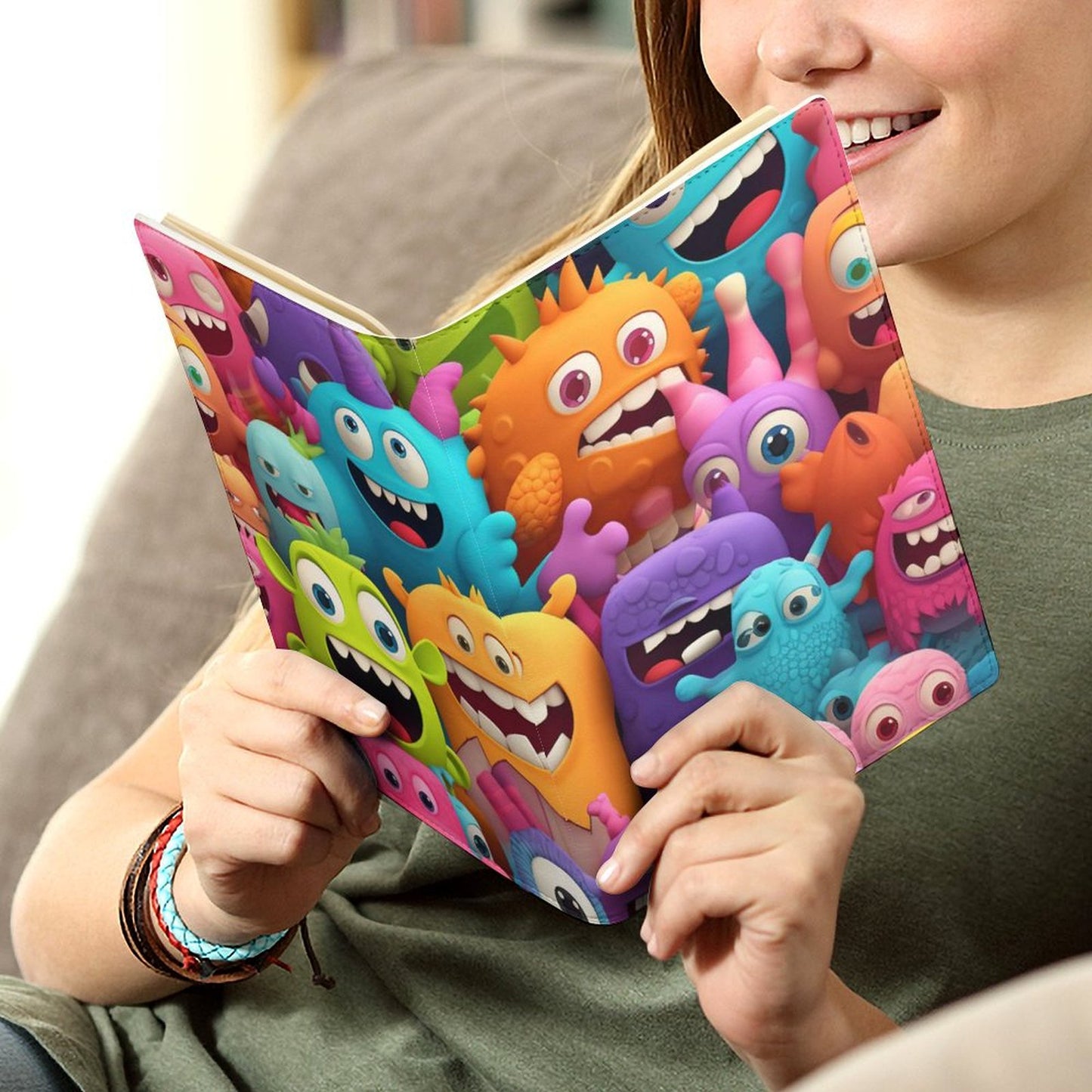 Cute Cartoon Monsters - (A5) Notebook Cover