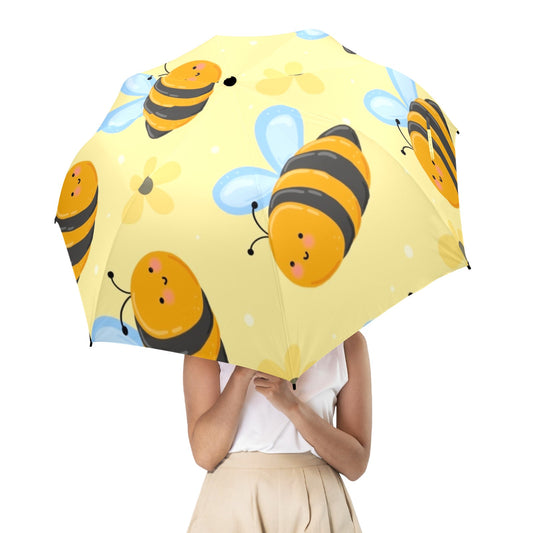 Bright Bees - Semi-Automatic Foldable Umbrella