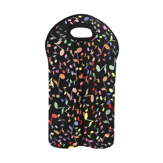 Quavers, Music Notes - 2-Bottle Neoprene Wine Bag