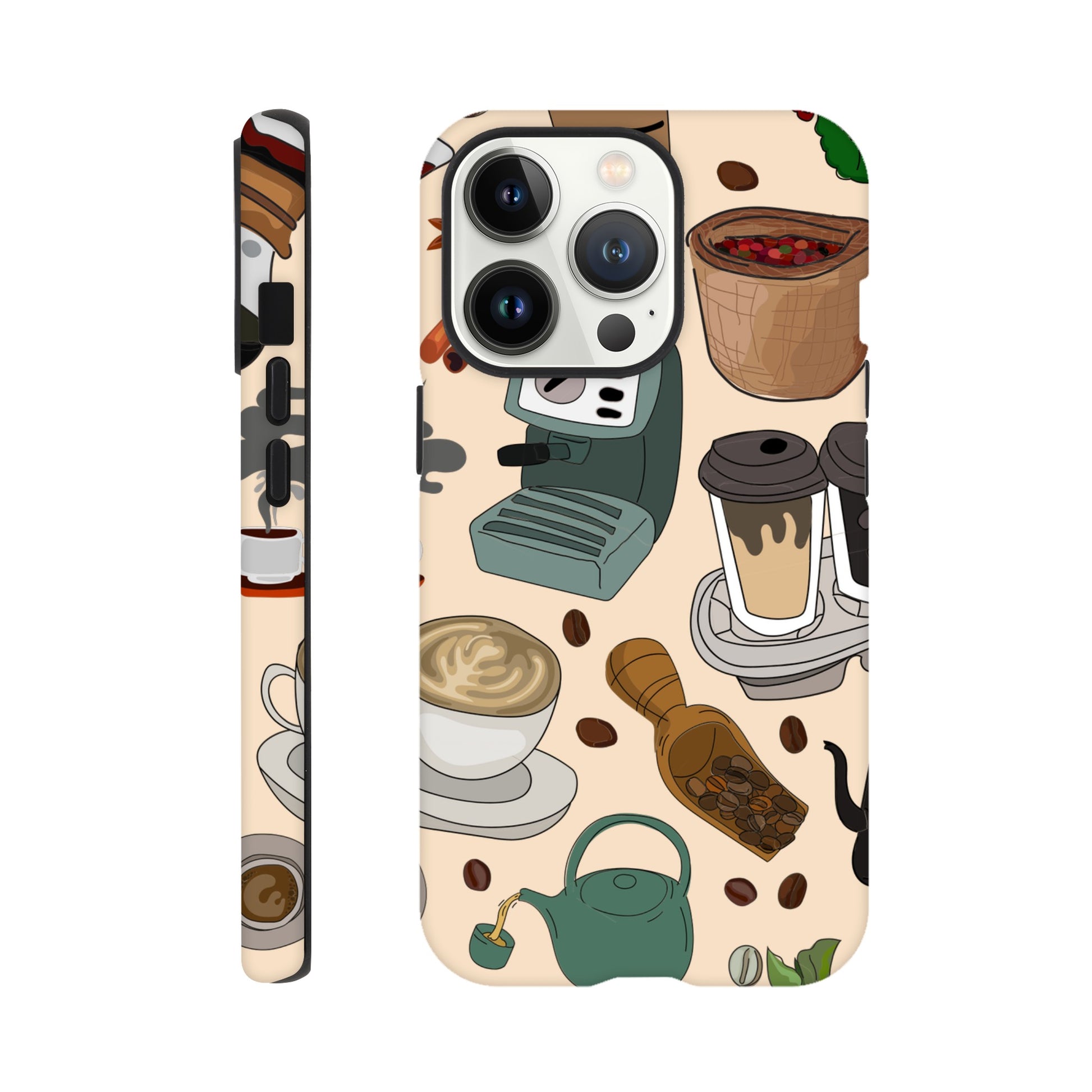 All The Coffee - Phone Tough Case iPhone 13 Pro Phone Case Coffee Globally Fulfilled