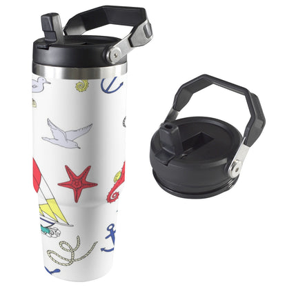 Nautical Life - 30oz Tumbler with Top Handle