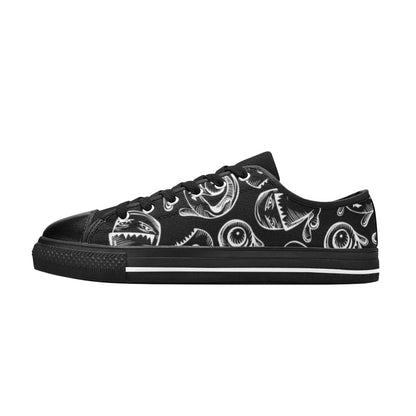 Monsters In Black And White - Men's Classic Canvas Shoes