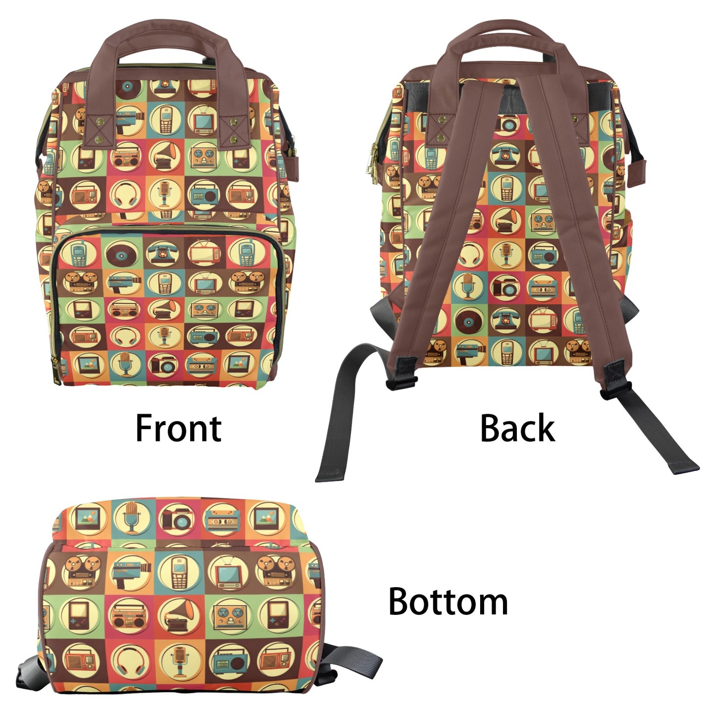 Retro Life - Multifunction Backpack