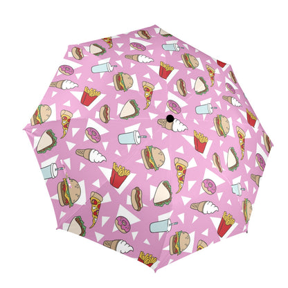 Fast Food - Semi-Automatic Foldable Umbrella Semi-Automatic Foldable Umbrella