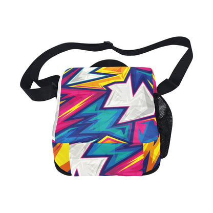 Abstract Geometric - Crossbody Lunch Bag for Kids Kids Crossbody Lunch Bag