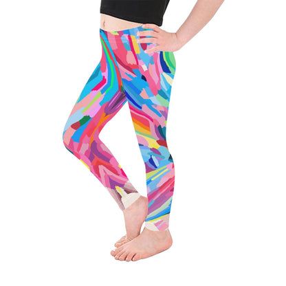 Brushstrokes - Kid's Ankle Length Leggings