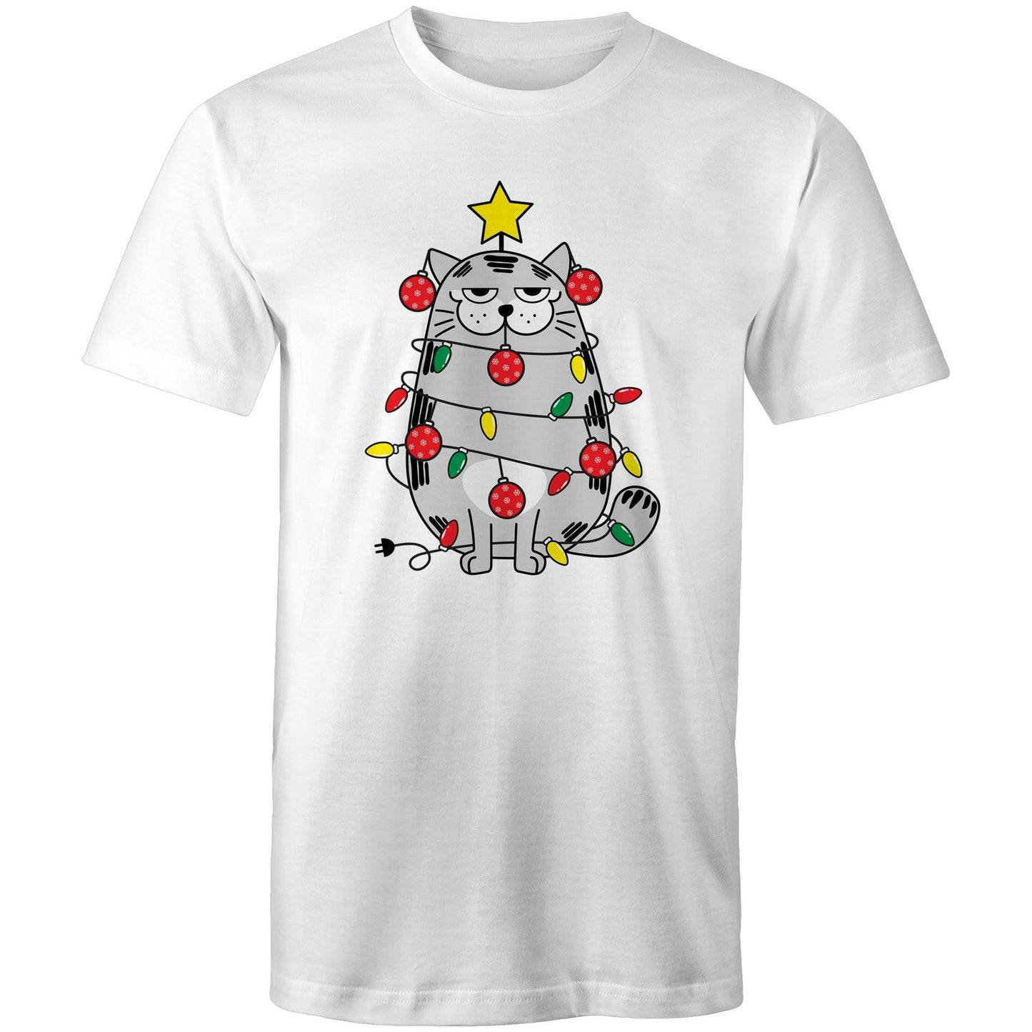 Christmas Cat - Mens T-Shirt