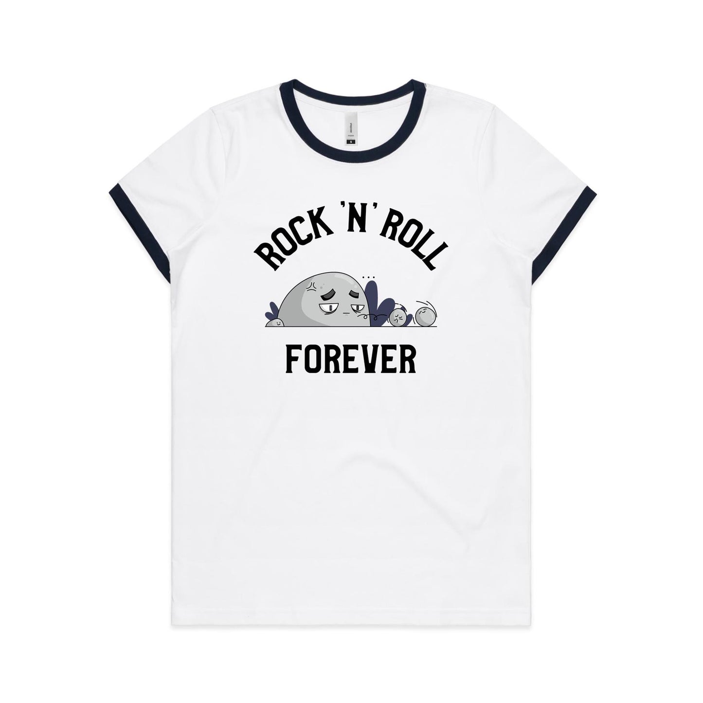 Rock And Roll Forever - Women's Ringer Tee