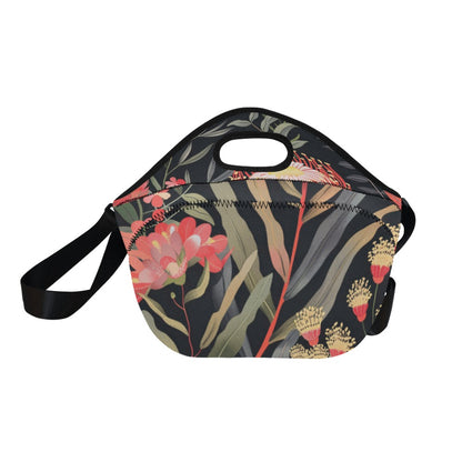 Australian Waratah Flower - Neoprene Lunch Bag/Large Neoprene Lunch Bag/Large Plants Printed Offshore